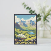 Snowdonia National Park Wales Reizen Briefkaart (Staand voorkant)