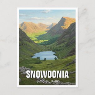 Snowdonia National Park Wales Reizen Briefkaart