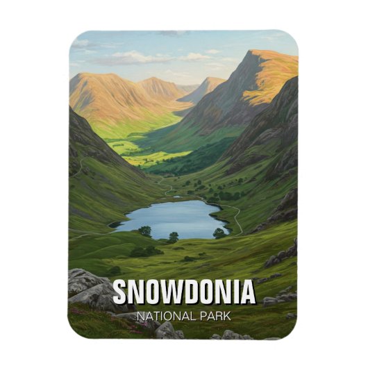 Snowdonia National Park Wales Reizen Magneet (Verticaal)