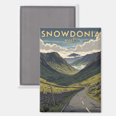 Snowdonia National Park Wales Reizen Magneet (Voorkant / Achterkant)