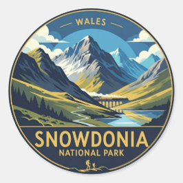 Snowdonia National Park Wales Reizen Ronde Sticker