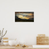Snowdonia Sunset Poster (Keuken)