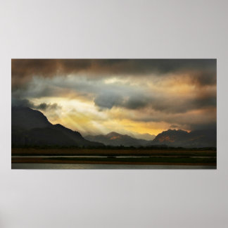 Snowdonia Sunset Poster