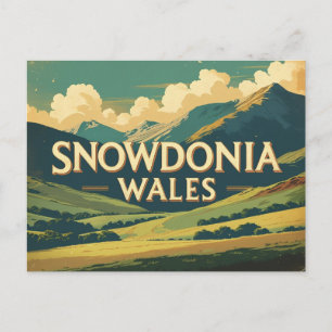 Snowdonia, Wales – Majestueuze pieken en wilde sch Briefkaart