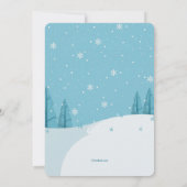 Snowdrift Foto Birthday Party Invitation Kaart (Achterkant)