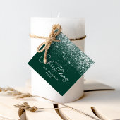 Snowdrift Green Merry kerst Bedankjes Labels