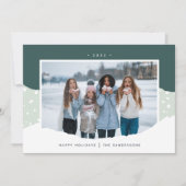 Snowdrift | Horizontaal kleurenblok Feestdagenkaart (Voorkant)