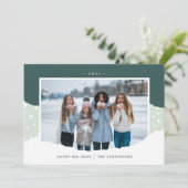 Snowdrift | Horizontaal kleurenblok Feestdagenkaart (Staand voorkant)