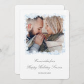 Snowdrift Lijst Fotodag Feestdagenkaart (Voorkant / Achterkant)