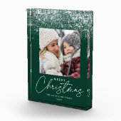 Snowdrift Merry kerst Green Holiday Fotoblokken (Rechts)
