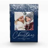 Snowdrift Merry Kerstmis Holiday Fotoblokken (Voorkant)