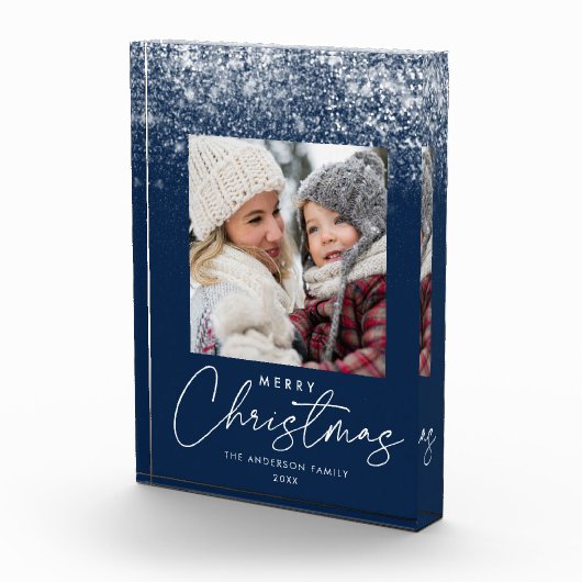 Snowdrift Merry Kerstmis Holiday Fotoblokken (Rechts)