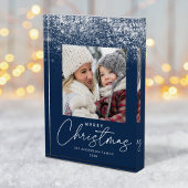 Snowdrift Merry Kerstmis Holiday Fotoblokken