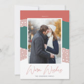 Snowdrift | Verticale fotografie kleurenblok Feestdagenkaart (Voorkant)