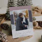 Snowdrift | Verticale fotografie van Colorblock Feestdagenkaart