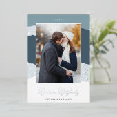 Snowdrift | Verticale fotografie van Colorblock Folie Feestdagenkaart (Staand Voorkant)