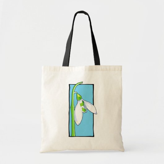 Snowdrop blue Bag Tote Bag (Voorkant)