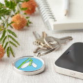 Snowdrop blue Premium-Sleutelhanger Sleutelhanger (Zijkant)