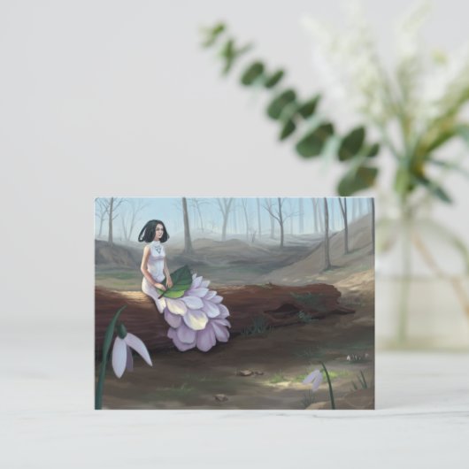 Snowdrop Briefkaart (Staand voorkant)