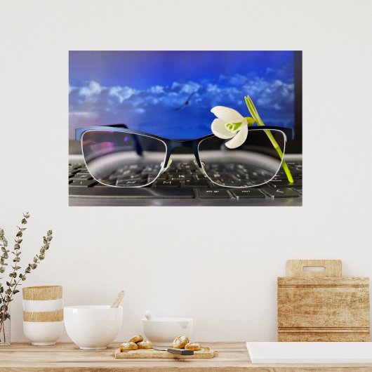Snowdrop-brillen Poster (Keuken)