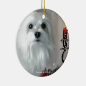 Snowdrop de Maltese Keramisch Ornament (Rechts)