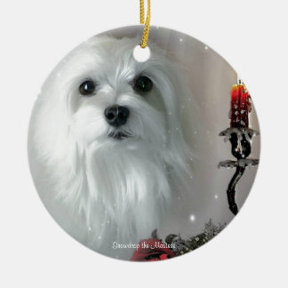 Snowdrop de Maltese Keramisch Ornament