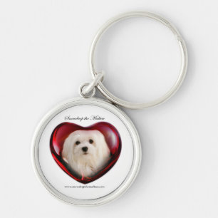 Snowdrop de Maltese Sleutelhanger