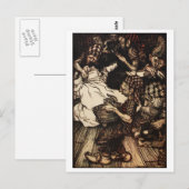 Snowdrop en de Dwarfs Briefkaart (Voorkant / Achterkant)