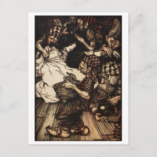 Snowdrop en de Dwarfs Briefkaart