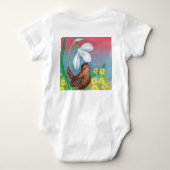 Snowdrop en kruivogel roepen de lente op romper (Achterkant)