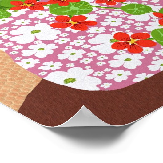 Snowdrop en Nasturtium Poster (Hoek)