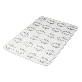 Snowdrop Fabric Pattern. Badmat
