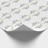 Snowdrop Fabric Pattern. Cadeaupapier (Hoek)