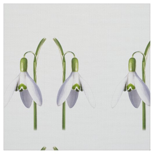Snowdrop Fabric Pattern. Stof (Swatch)