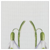 Snowdrop Fabric Pattern. Stof (Close Up)