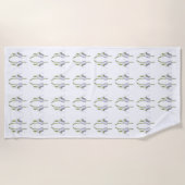 Snowdrop Fabric Pattern. Strandlaken (Voorkant)