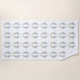 Snowdrop Fabric Pattern. Strandlaken