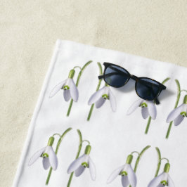 Snowdrop Fabric Pattern. Strandlaken