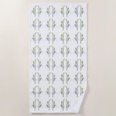 Snowdrop Fabric Pattern. Strandlaken (Voorkant)