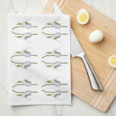 Snowdrop Fabric Pattern. Theedoek (Quarter Fold)