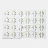 Snowdrop Fabric Pattern. Theedoek (Horizontaal)