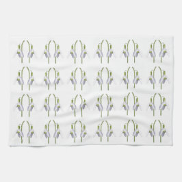 Snowdrop Fabric Pattern. Theedoek