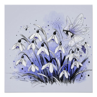 Snowdrop Fairy Perfect Poster