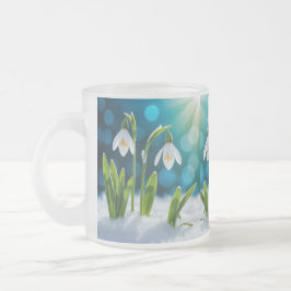 Snowdrop Flowers Matglas Koffiemok