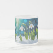 Snowdrop Flowers Matglas Koffiemok (Center)