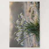 Snowdrop Frost Puzzel - Delicate Winter Natuur Art Legpuzzel (Verticaal)