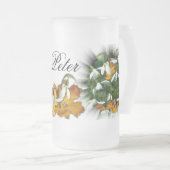 SNOWDROP ~ Frosted Glass Mok (Voorkant rechts)