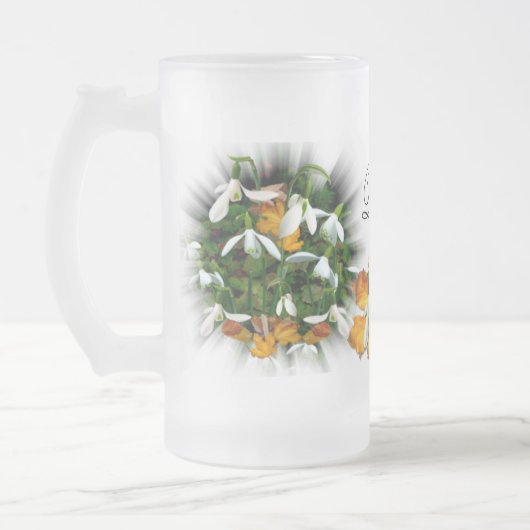 SNOWDROP ~ Frosted Glass Mok (Links)