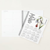 Snowdrop & Garnet January Verse – 2026 Planner (Display)