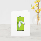 Snowdrop Green Note Card Kaart (Gele Bloem)